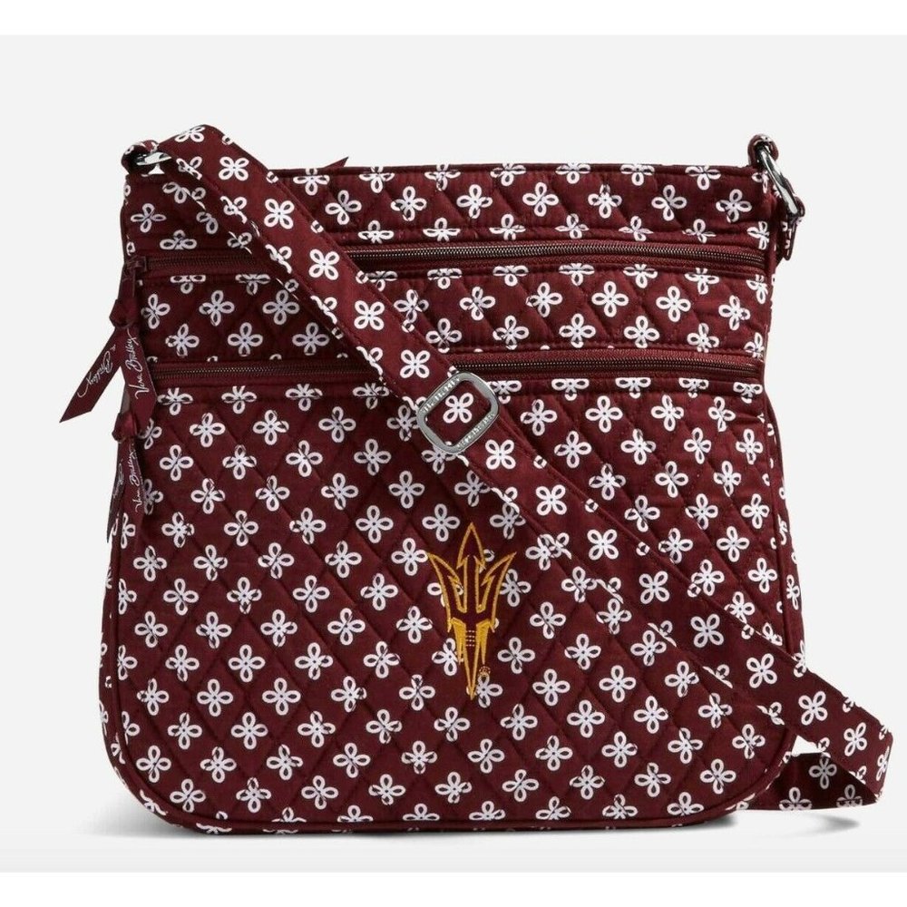 NWT Vera Bradley Collegiate Collection Triple Zip